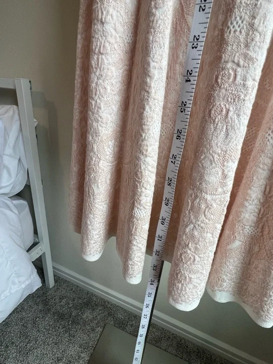 Alexander McQueen Pale Blush Lace Long-Sleeve Mini Dress - Picture 7 of 9